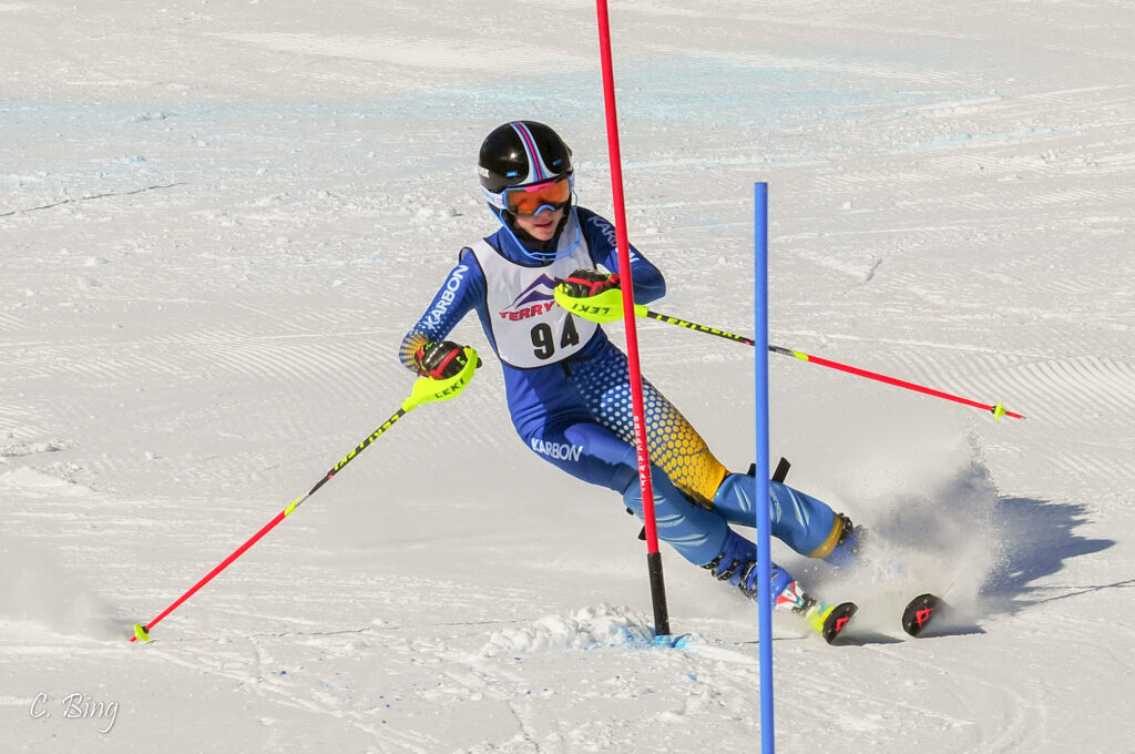 Black Hills Ski Team youth slalom racer